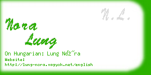 nora lung business card